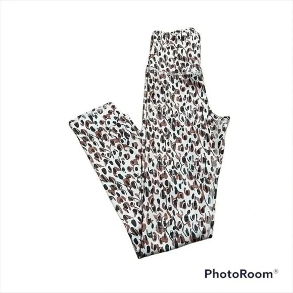 Daily Practice by Anthropologie High Rise Leggings Neutral Animal XS NWOT - Picture 3 of 5